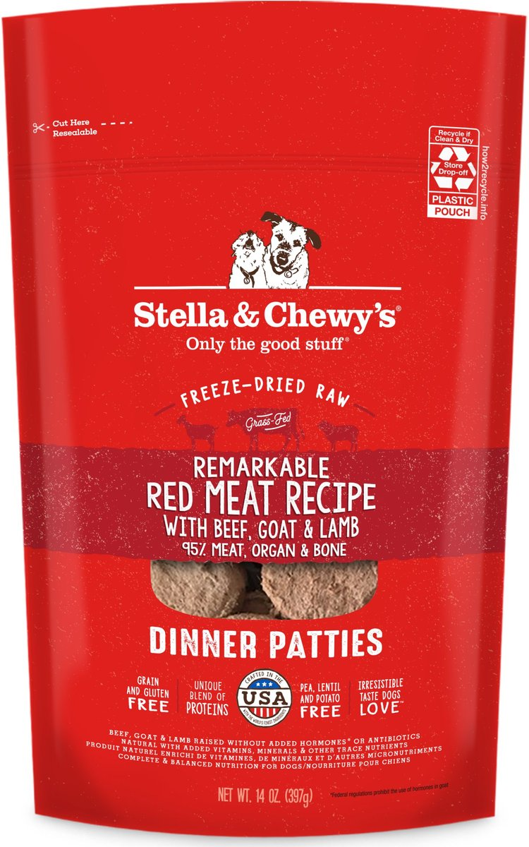 Stella and Chewys Remarkable Red Meat Dinner Patties Freeze-Dried Raw Dog Food – photo 1 of 7
