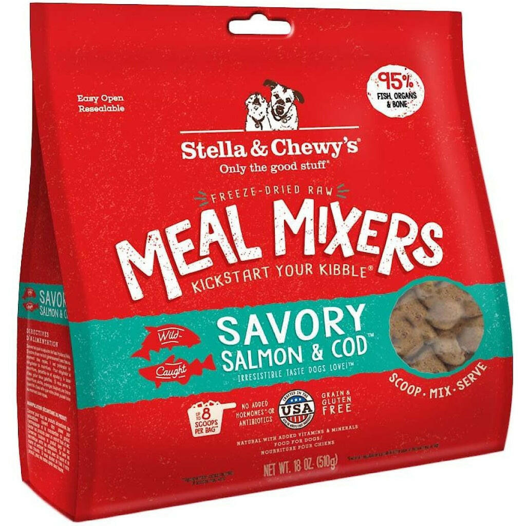 Stella and Chewys Savory Salmon and Cod Meal Mixers Freeze-Dried Raw Topper – photo 1 of 6