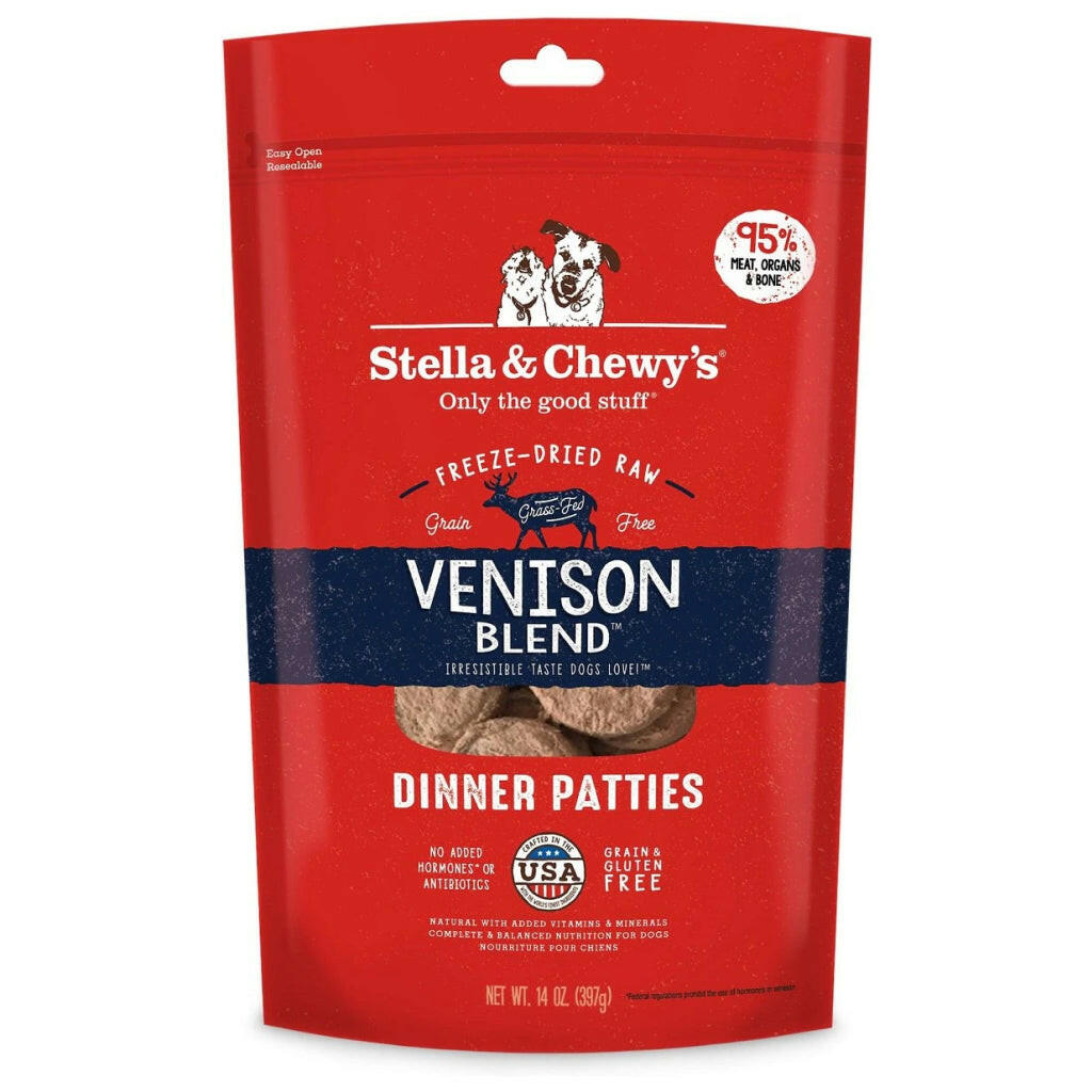 Stella and Chewys Venison Blend Dinner Patties Freeze-Dried Raw Dog Food – photo 1 of 8
