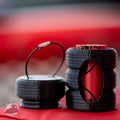 Tire Stack Poop Bag Holder Refillable Leash Dispenser with Strawberry-