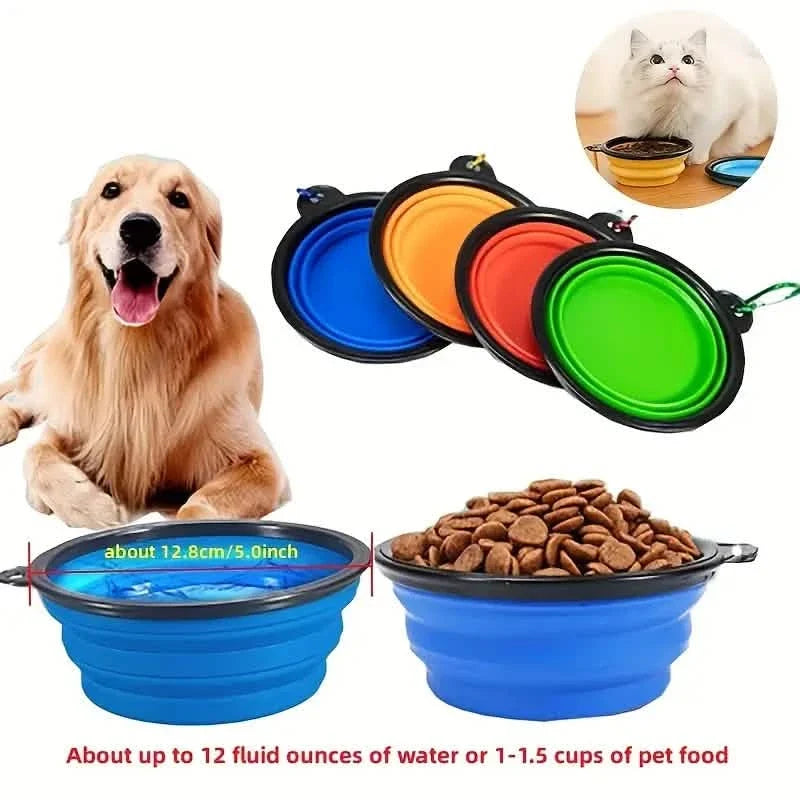 Travel-Friendly Foldable Pet Bowl TPR Chew-Resistant – photo 3 of 7
