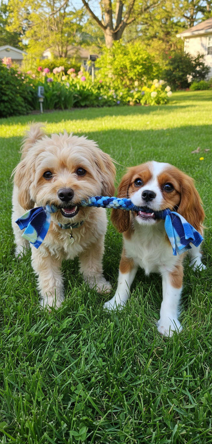 Small Fleece Pull Toy for tiny and small dogs