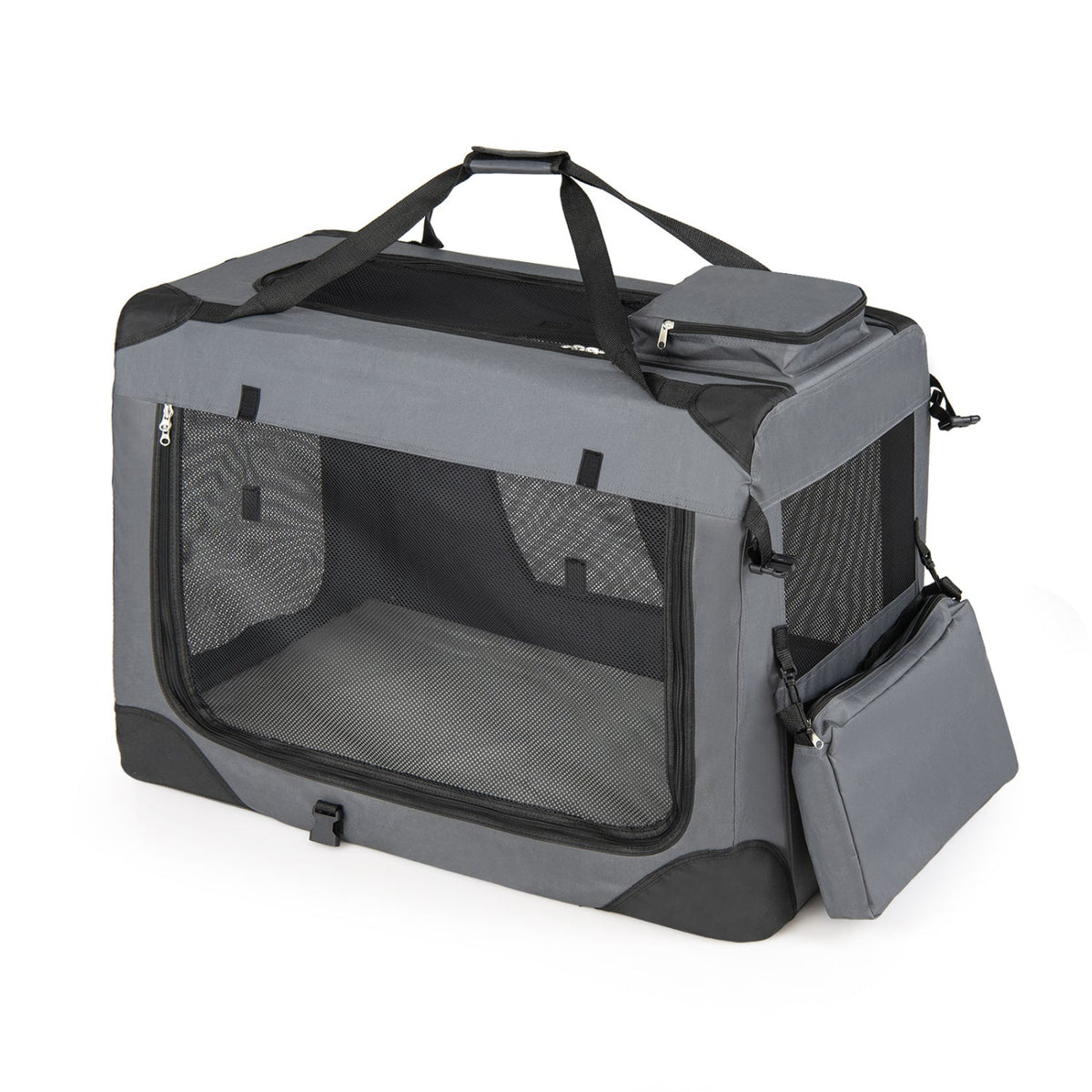 Soft Collapsible Dog Crate with Mesh Windows and 3 Doors – photo 19 of 32