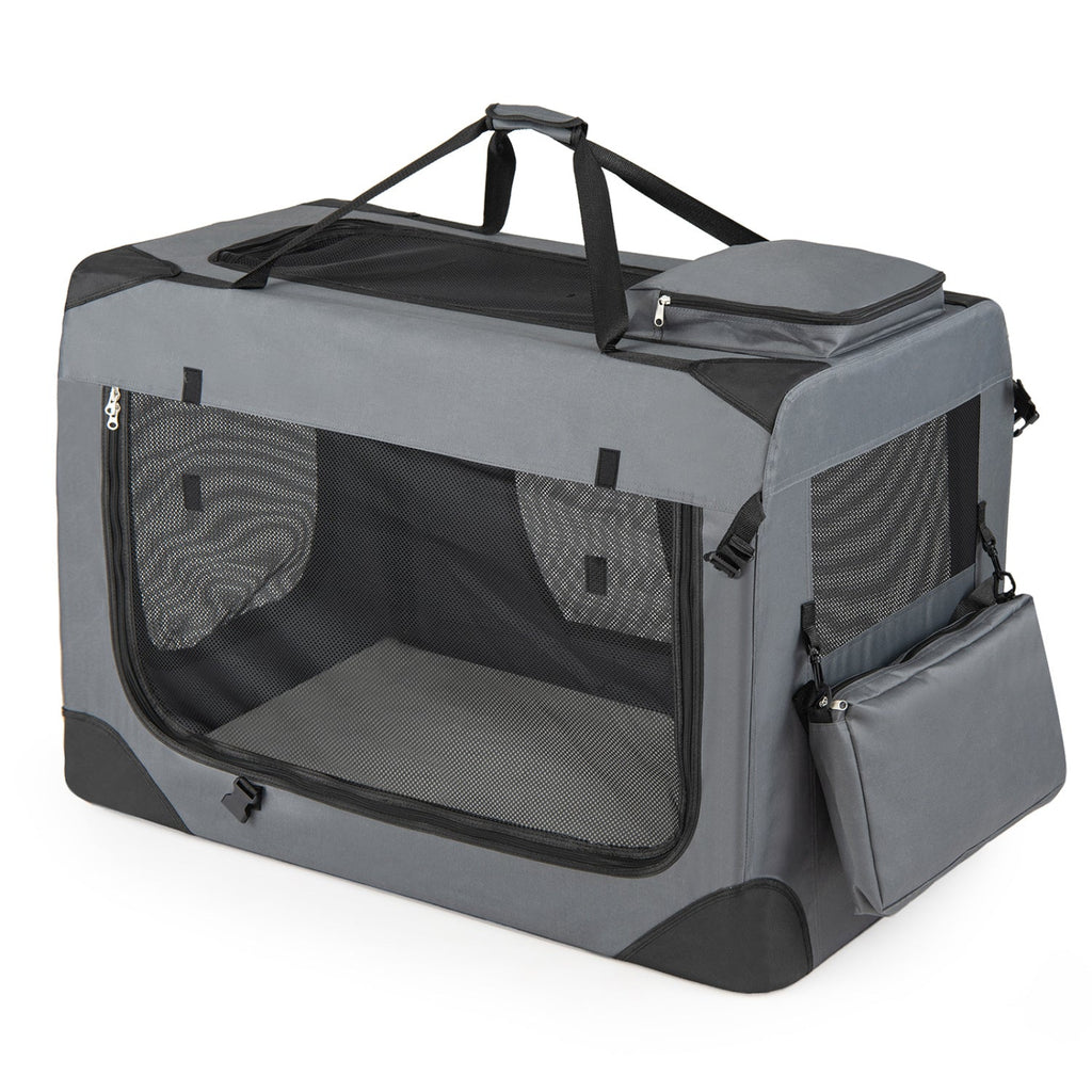 Soft Collapsible Dog Crate with Mesh Windows and 3 Doors – photo 27 of 32