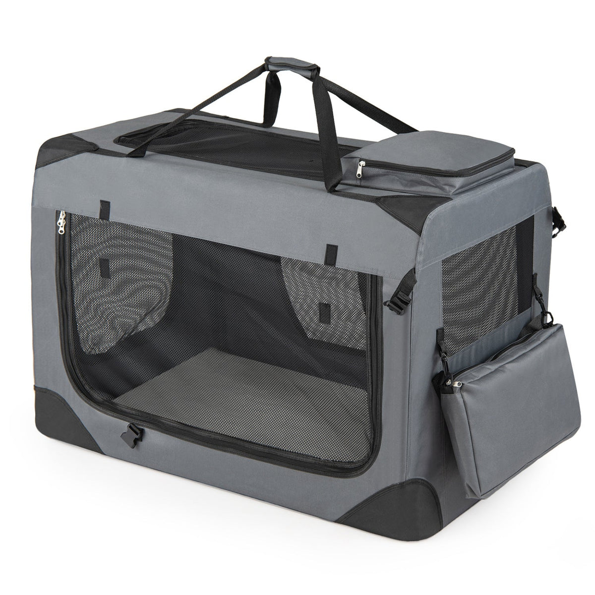 Soft Collapsible Dog Crate with Mesh Windows and 3 Doors – photo 27 of 32