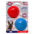 SodaPup Glitter Ball red and blue large soft rubber dog toy 2-pack – photo 1 of 11