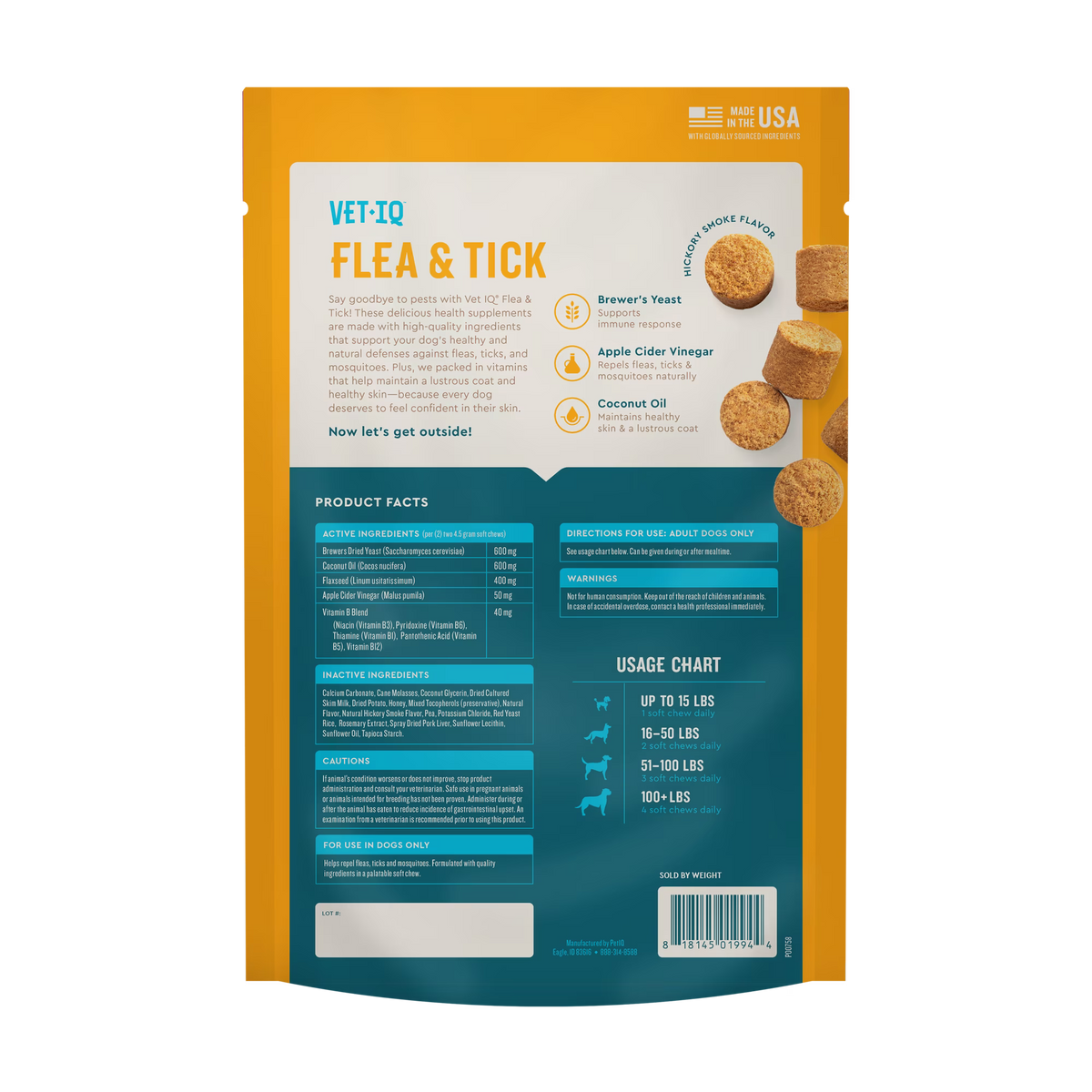 VetIQ Flea and Tick Support Soft Chews for Dogs – photo 3 of 6