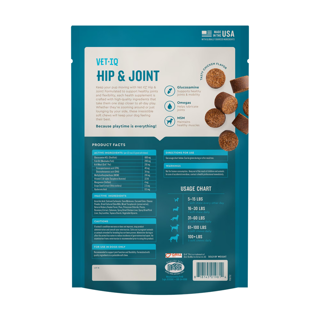 VetIQ Hip and Joint Soft Chews for Dogs – photo 3 of 8