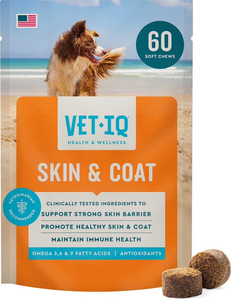 VetIQ Skin and Coat Soft Chews for Dogs – photo 1 of 9