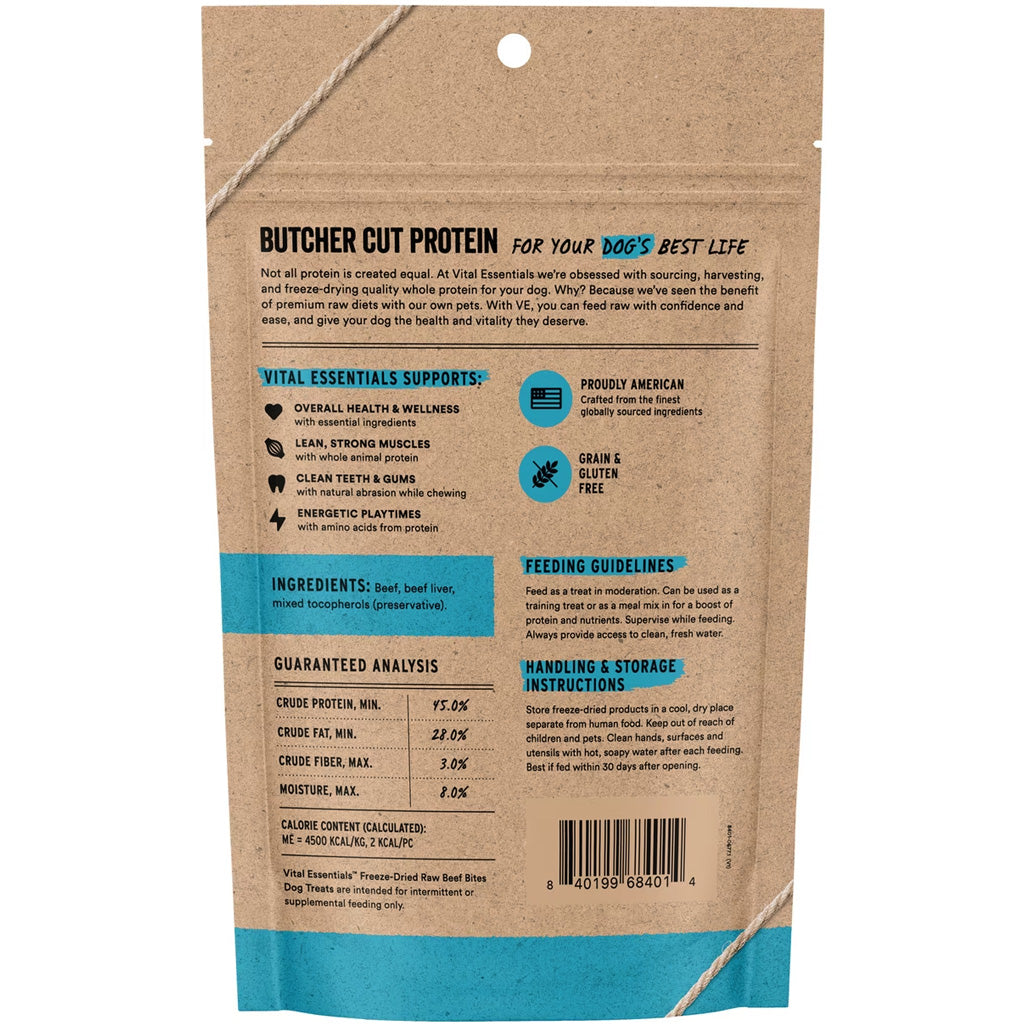 Vital Essentials Freeze-Dried Beef Bites Dog Treats – photo 4 of 10