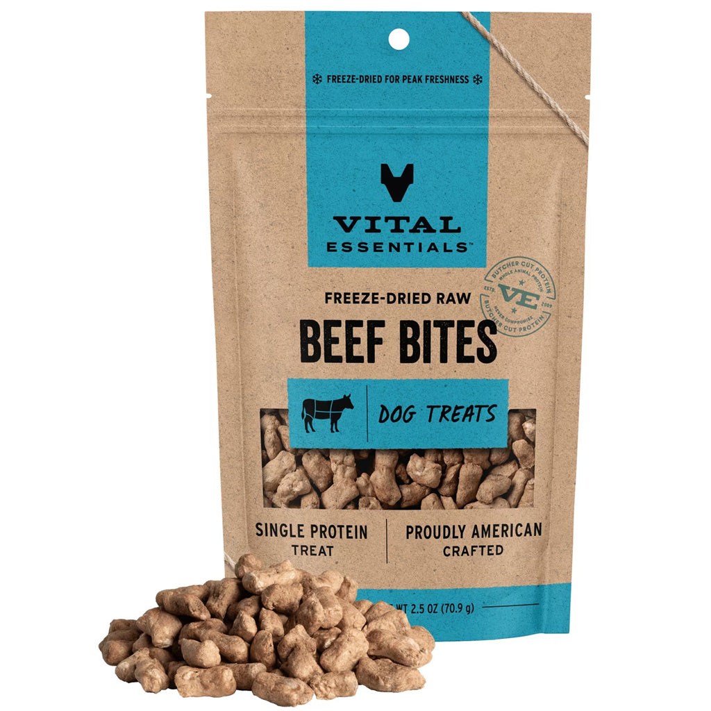 Vital Essentials Freeze-Dried Beef Bites Dog Treats – photo 1 of 10