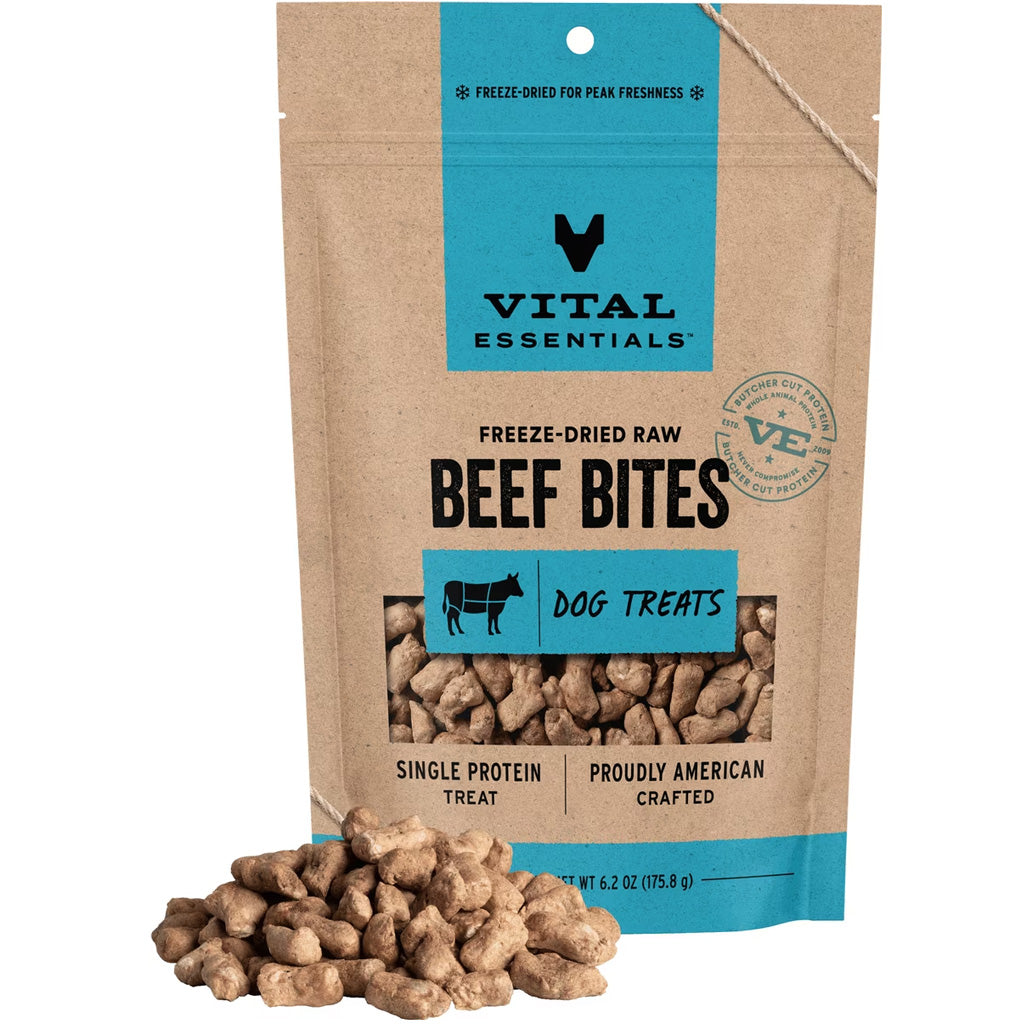 Vital Essentials Freeze-Dried Beef Bites Dog Treats – photo 3 of 10