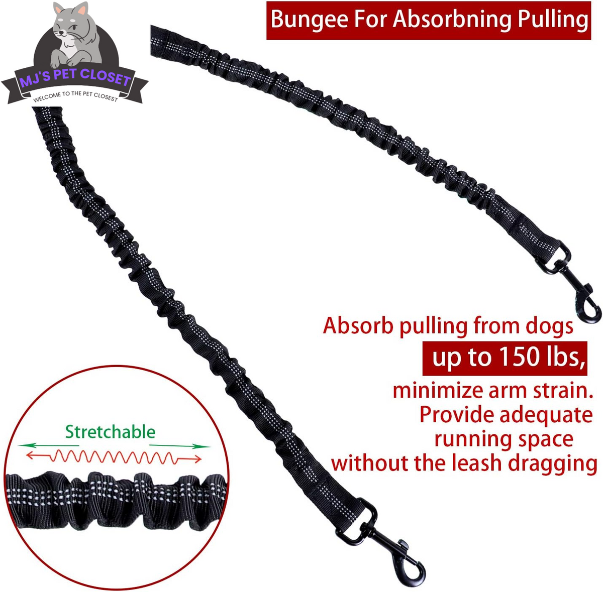 Walk Your Dogs in Style Check Out Our 360 Swivel Double Dog Leash No T, back view
