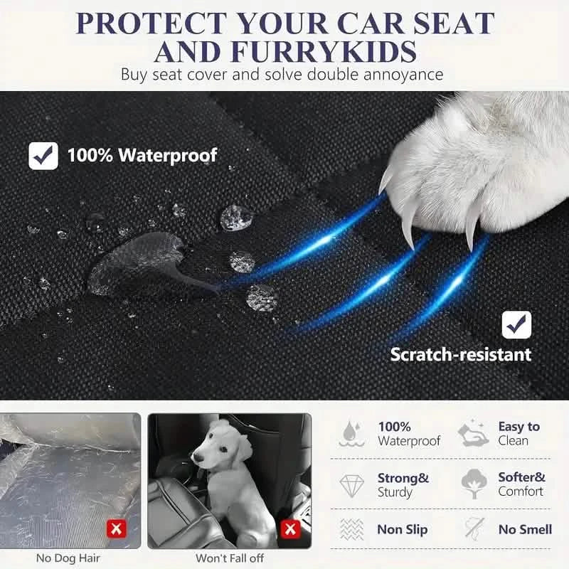 Waterproof Quilted Dog Seat Cover Hammock for Cars Trucks SUVs – photo 4 of 7