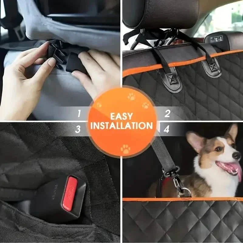 Waterproof Quilted Dog Seat Cover Hammock for Cars Trucks SUVs – photo 6 of 7