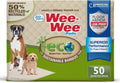 Four Paws Eco Bamboo Dog Pee Pads, 22 x 23-in, 50 count – front view