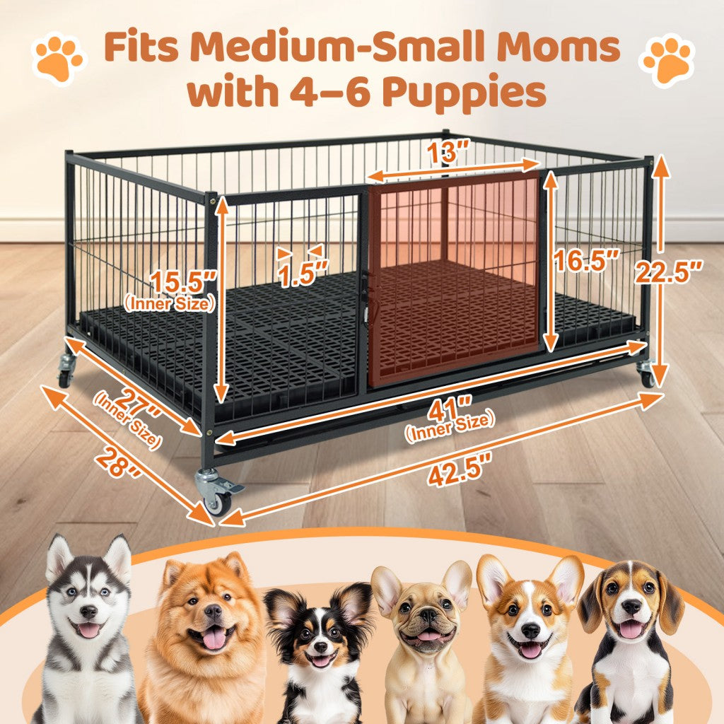 43 Inch Upgraded Puppy Whelping Box – alternate view 2