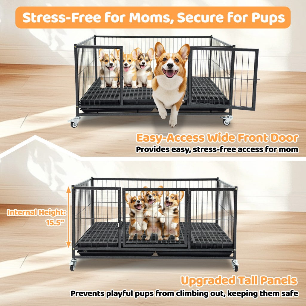 43 Inch Upgraded Puppy Whelping Box – alternate view 3