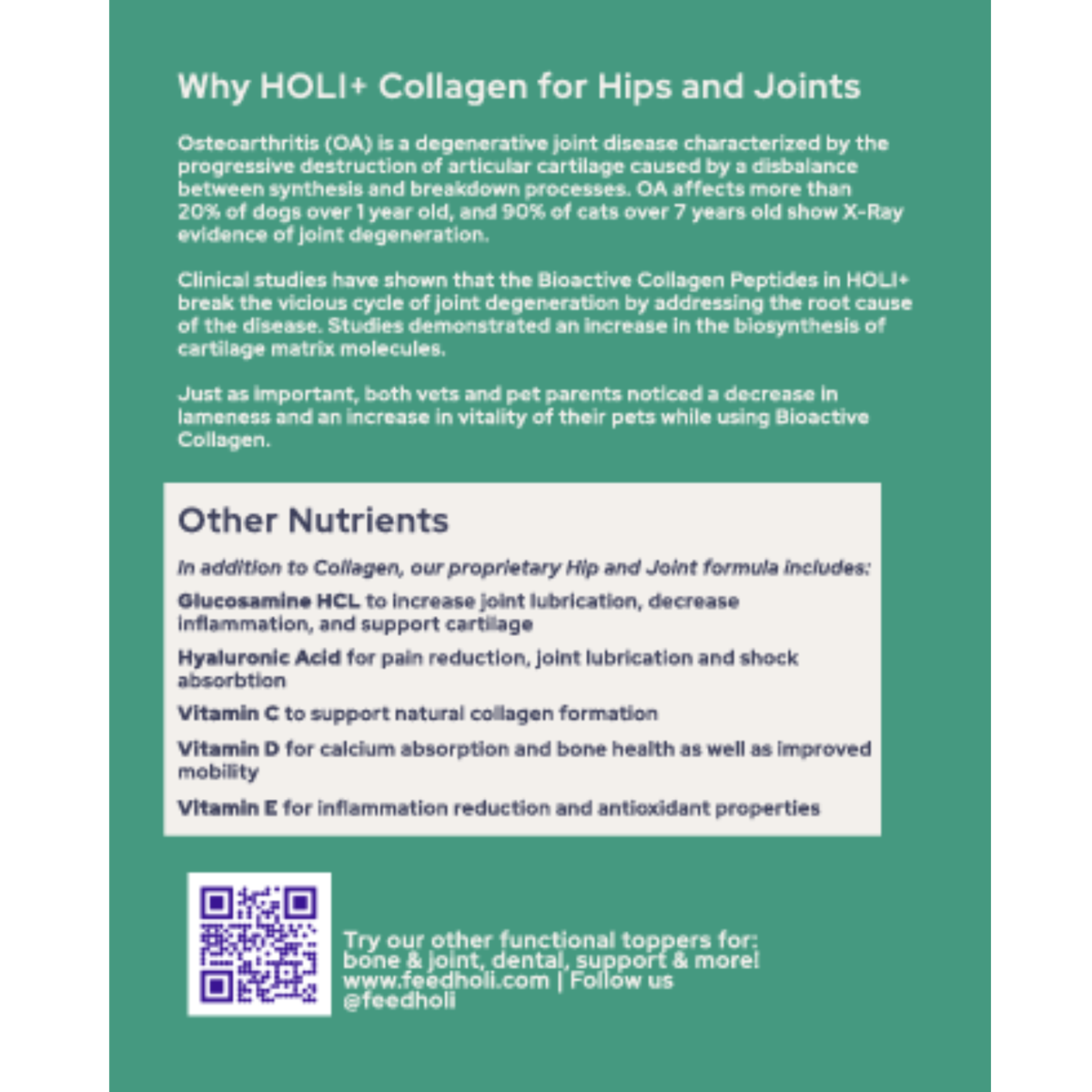 HOLI+ Collagen hip and joint support powder for dogs – photo 6 of 10