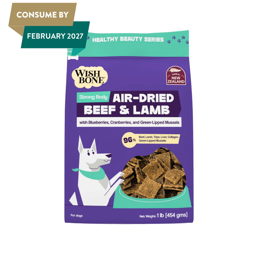 Wishbone Air-Dried Beef & Lamb Recipe Dog Food - 454g – front view