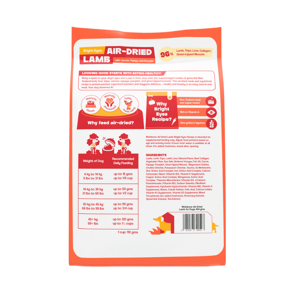 Wishbone air-dried lamb dog food product image 12