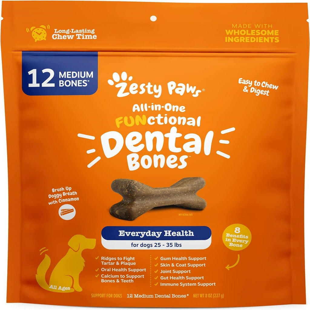 Zesty Paws All-in-One Dental Bones Medium Dogs – photo 1 of 10