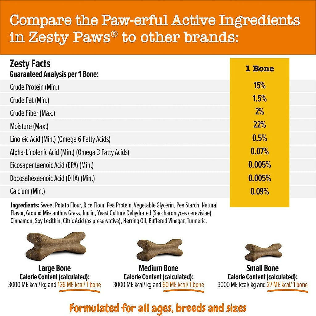 Zesty Paws All-in-One Dental Bones Medium Dogs – photo 6 of 10