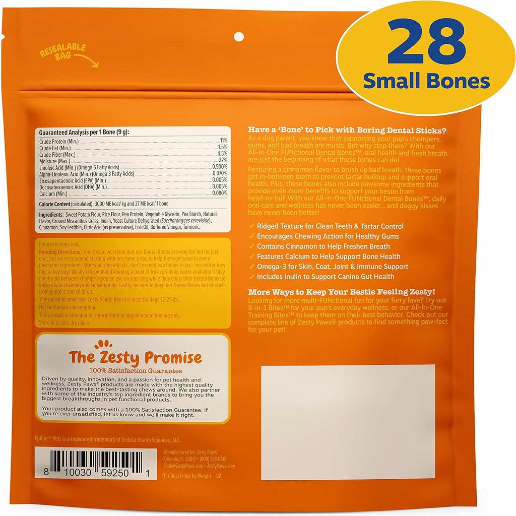 Zesty Paws All-in-One Dental Bones Small Dogs – photo 3 of 9