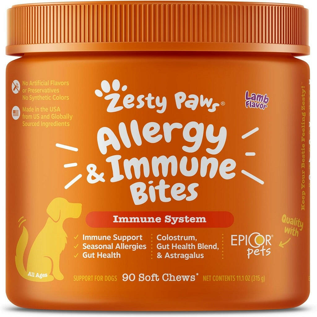 Zesty Paws Allergy Immune Bites Lamb Chews – photo 1 of 8