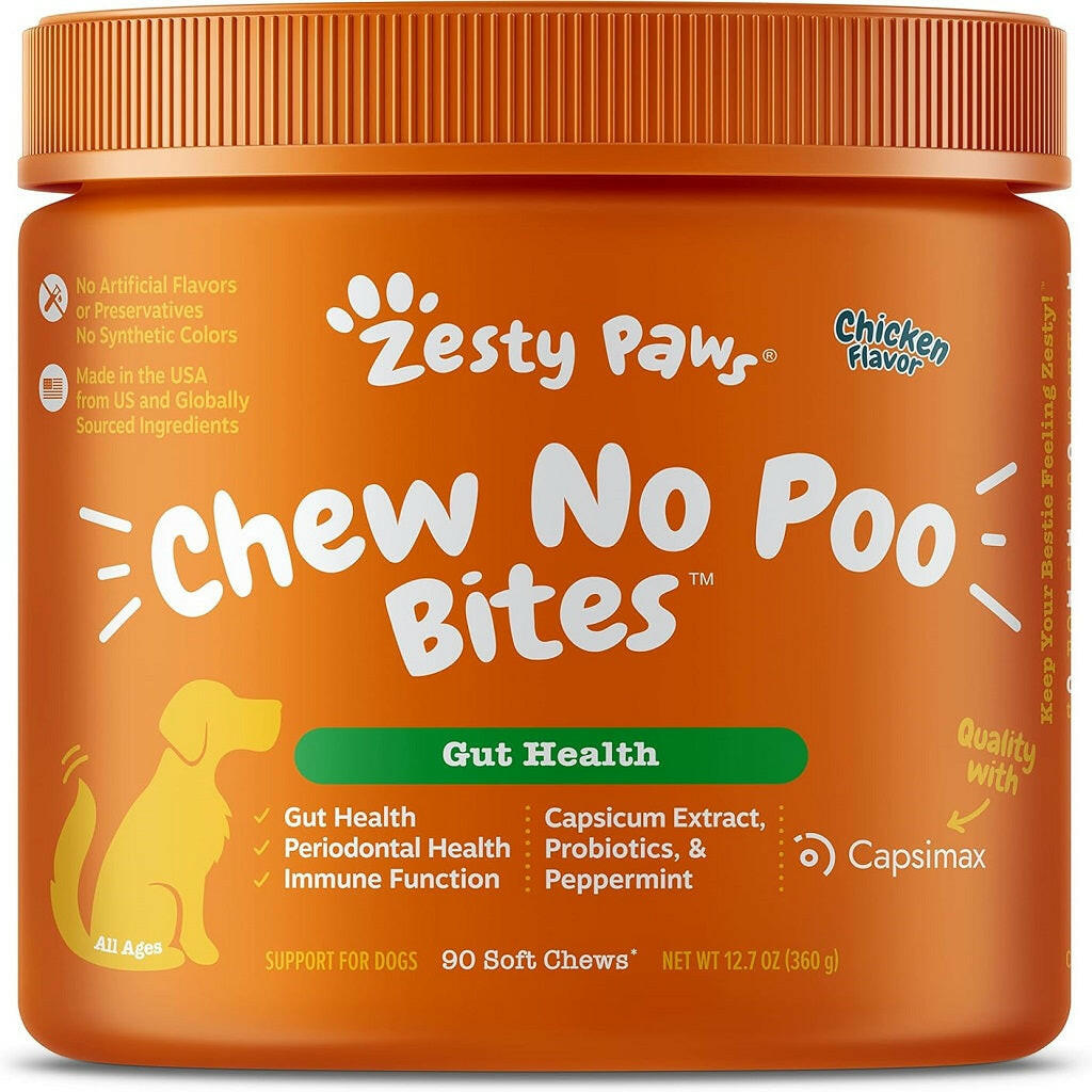 Zesty Paws Chew No Poo Bites Chicken Chews – photo 1 of 9