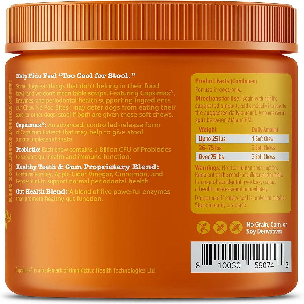 Zesty Paws Chew No Poo Bites Chicken Chews – photo 5 of 9