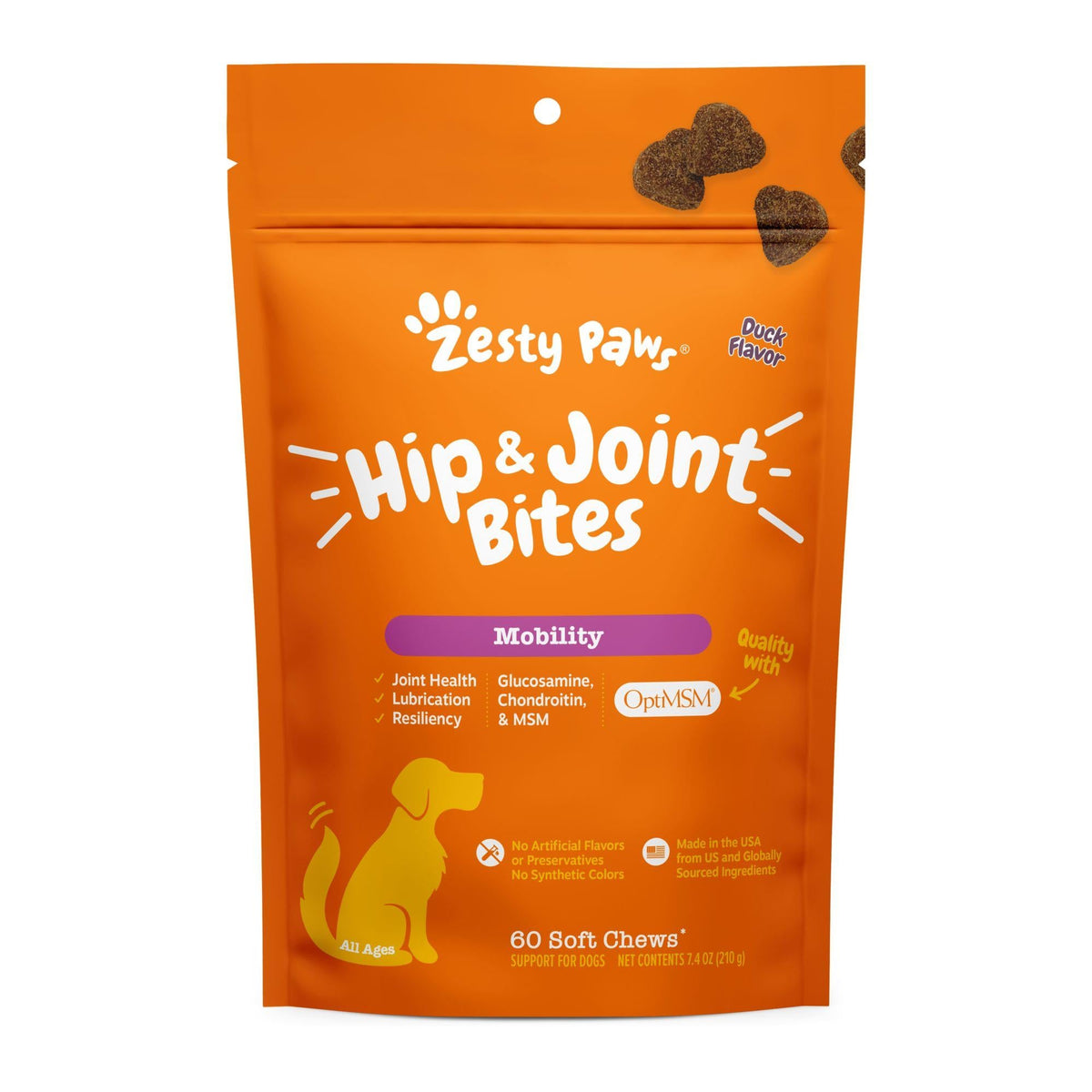 Zesty Paws Hip and Joint Mobility Bites Duck – photo 9 of 9