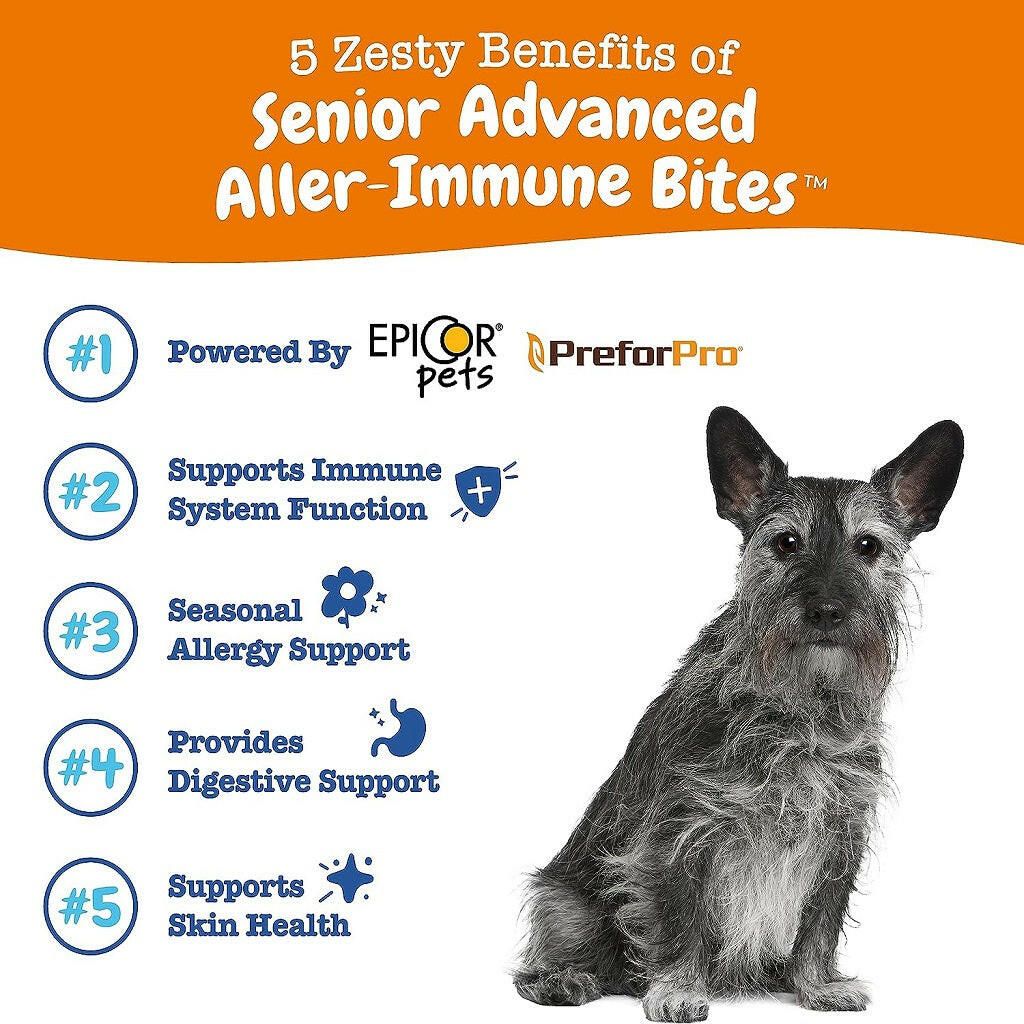 Zesty Paws Senior Advanced Aller-Immune Bites Salmon – photo 2 of 8