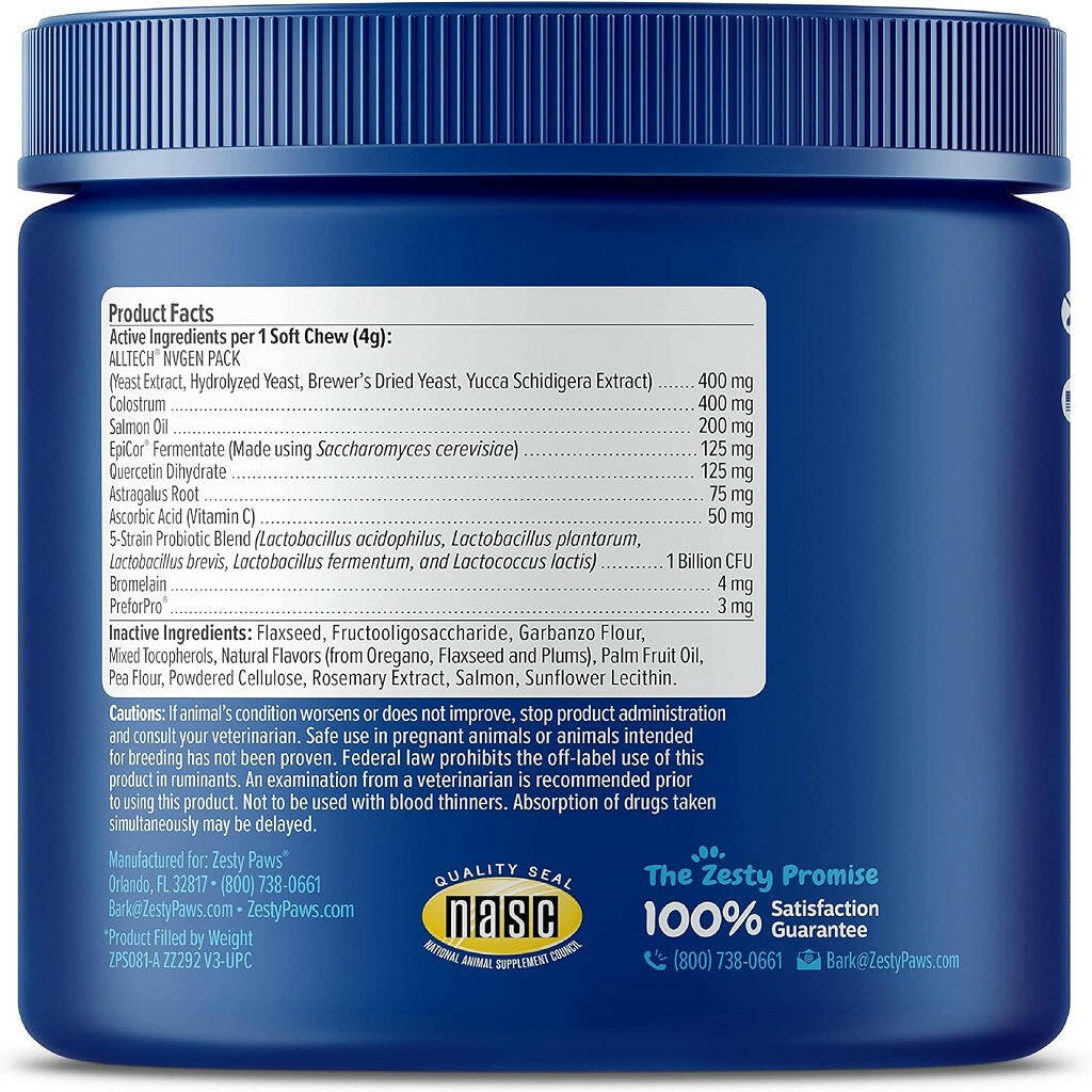 Zesty Paws Senior Advanced Aller-Immune Bites Salmon – photo 8 of 8