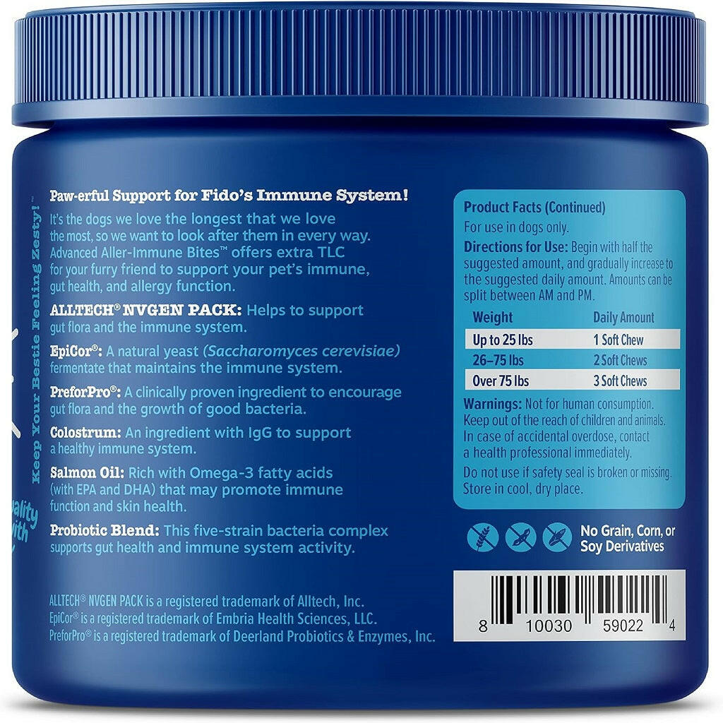 Zesty Paws Senior Advanced Aller-Immune Bites Salmon – photo 7 of 8