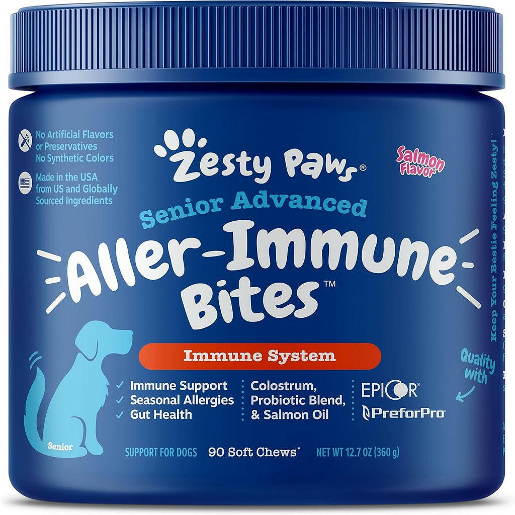 Zesty Paws Senior Advanced Aller-Immune Bites Salmon – photo 1 of 8
