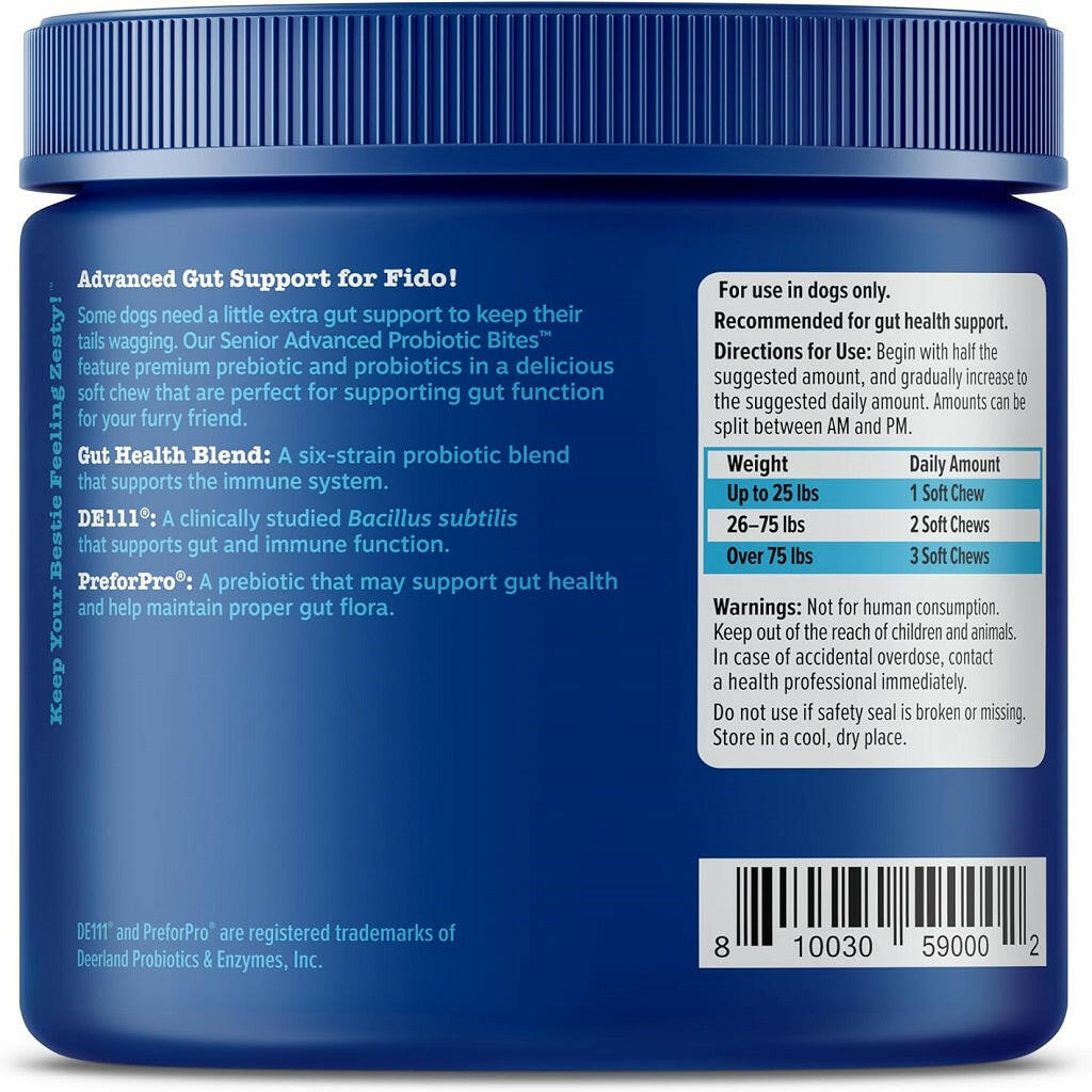 Zesty Paws Senior Advanced Probiotic Bites Chicken – photo 7 of 8