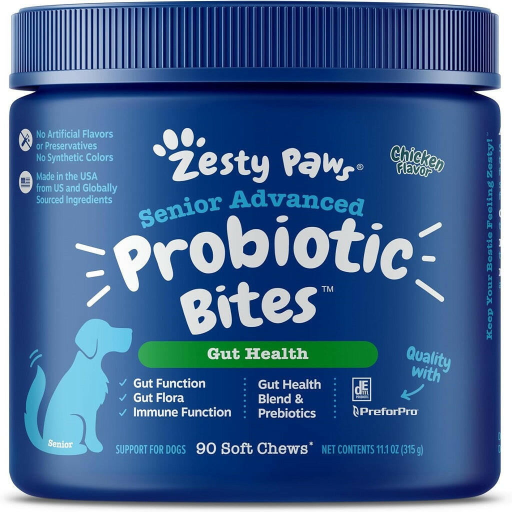 Zesty Paws Senior Advanced Probiotic Bites Chicken – photo 1 of 8