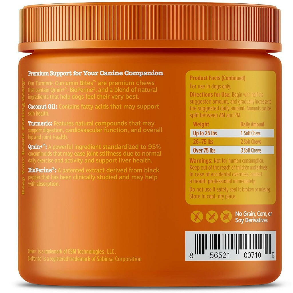 Zesty Paws Turmeric Curcumin Bites Duck Chews – photo 6 of 8