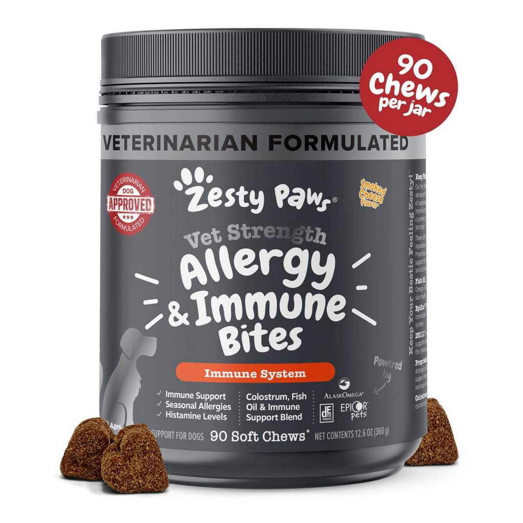 Zesty Paws Vet Strength Aller-Immune Bites Smoked Cheese – photo 1 of 9